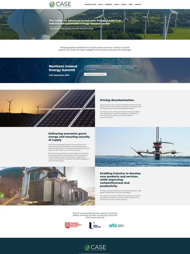 Screenshot of the Inishowen Artists' Retreat and Studio website