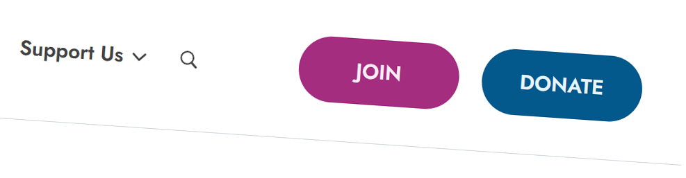 Donate buttons on a website